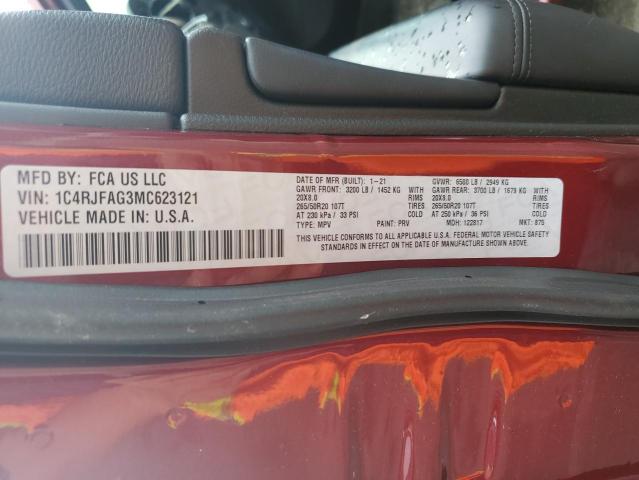 2021 JEEP GRAND CHER 1C4RJFAG3MC623121