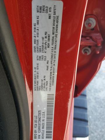 2022 RAM 1500 BIG H - 1C6RREBT2NN272875