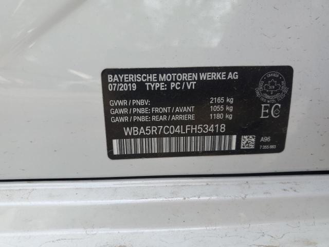 2020 BMW 330XI WBA5R7C04LFH53418