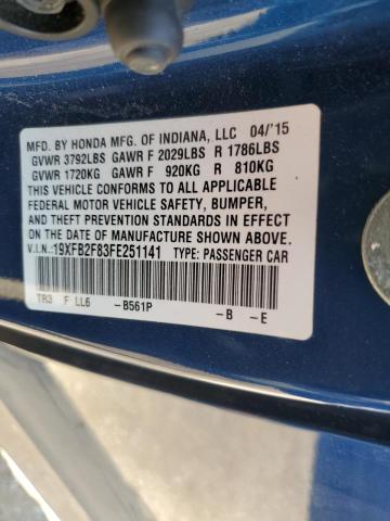 2015 HONDA CIVIC EX #3311677280