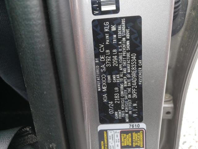 2024 KIA FORTE LX 3KPF24AD9RE835340