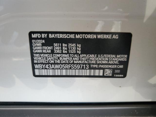 2024 BMW I4 EDRIVE WBY43AW05RFS59713
