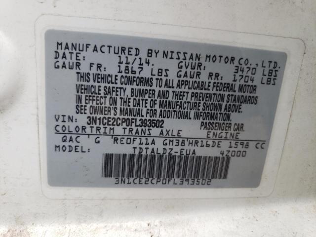 2015 NISSAN VERSA NOTE - 3N1CE2CP0FL393502
