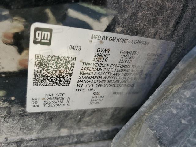 2024 CHEVROLET TRAX 1RS KL77LGE27RC029450