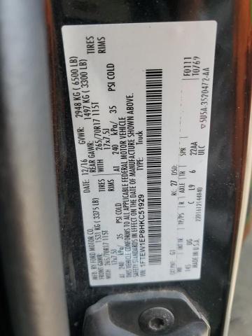2017 FORD F150 SUPERCREW 1FTEW1EP8HKC51929