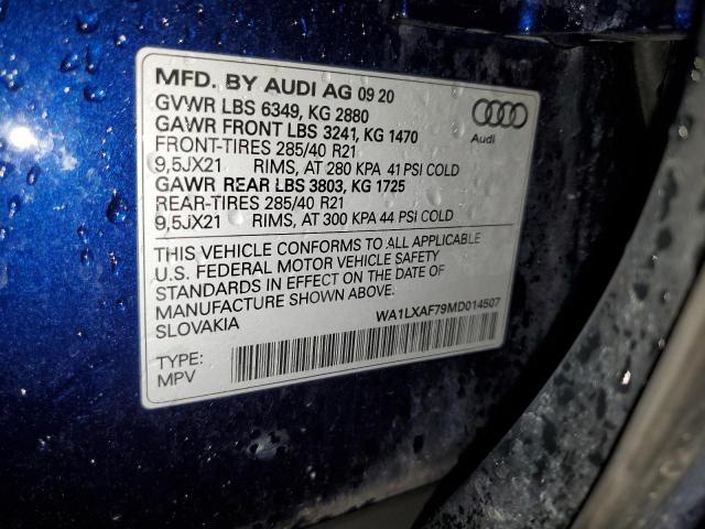 2021 AUDI Q7 PREMIUM - WA1LXAF79MD014507
