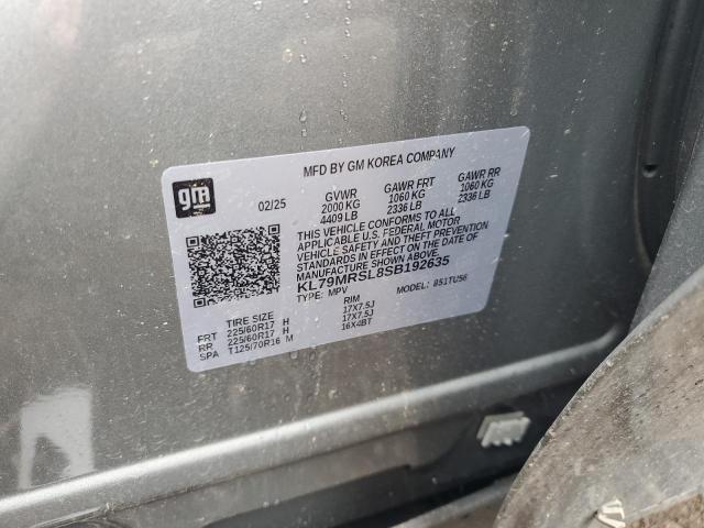 2025 CHEVROLET TRAILBLAZE KL79MRSL8SB192635
