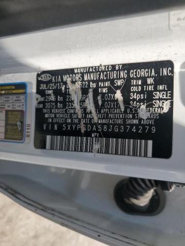2018 KIA SORENTO LX - 5XYPGDA58JG374279