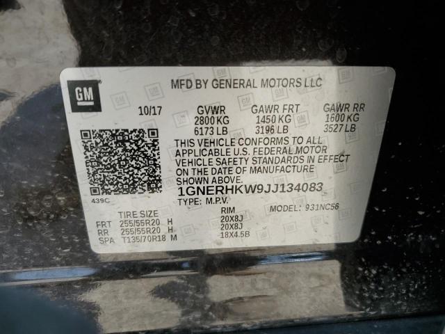 2018 CHEVROLET TRAVERSE L 1GNERHKW9JJ134083