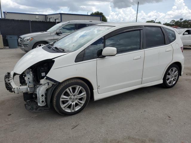 HONDA FIT SPORT 2009 white  gas JHMGE88499S045198 photo #1