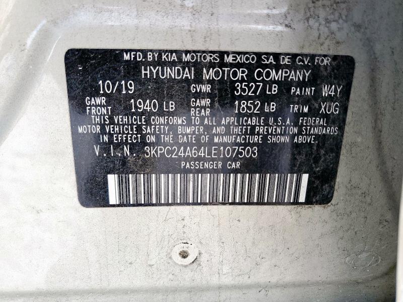 2020 HYUNDAI ACCENT SE 3KPC24A64LE107503