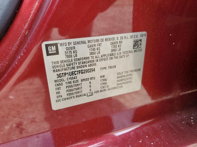2015 GMC SIERRA C15 - 3GTP1UEC7FG290294