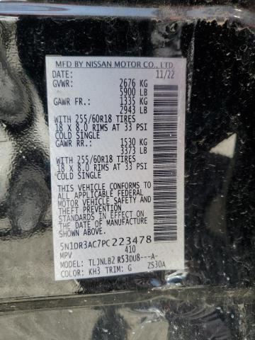 2023 NISSAN PATHFINDER 5N1DR3AC7PC223478