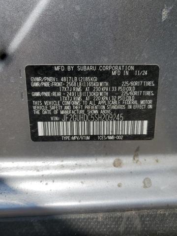 2025 SUBARU CROSSTREK - JF2GUHDC5SH209245