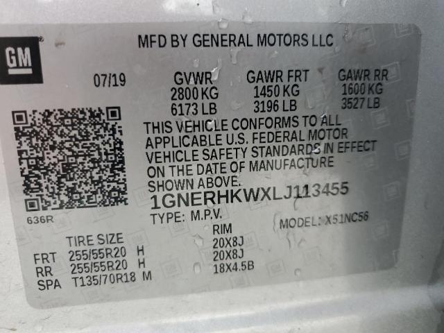2020 CHEVROLET TRAVERSE L 1GNERHKWXLJ113455