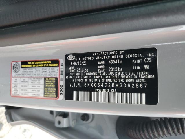2021 KIA K5 GT LINE 5XXG64J28MG062867
