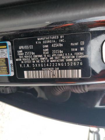 2022 KIA K5 LXS 5XXG14J22NG152676