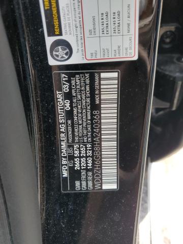2017 MERCEDES-BENZ E 400 4MAT WDDZH6GB8HA240368