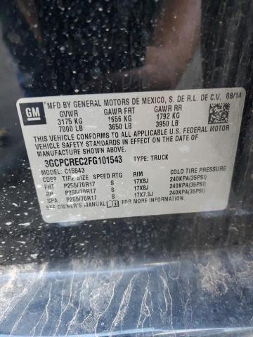 2015 CHEVROLET SILVERADO - 3GCPCREC2FG101543