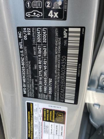 2024 MERCEDES-BENZ EQS SUV 45 4JGDM2EBXRA034350