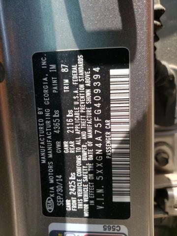 2015 KIA OPTIMA EX - 5XXGN4A75FG409394