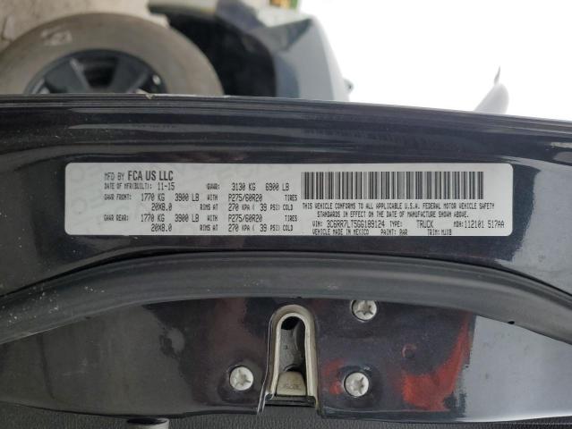 2016 RAM 1500 SLT 3C6RR7LT5GG189124