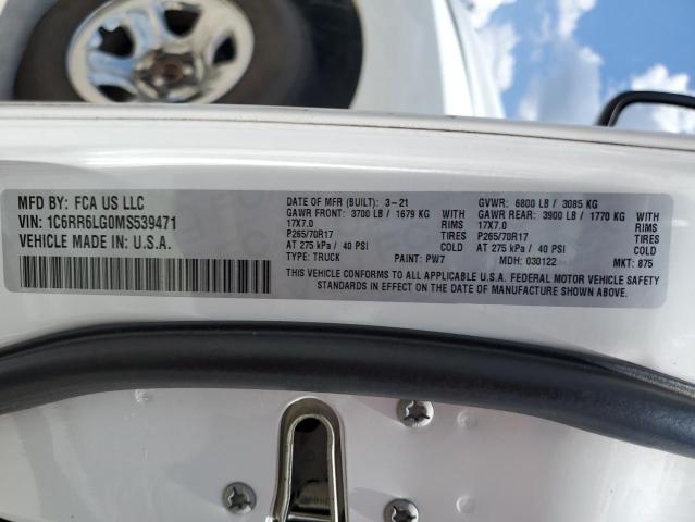 2021 RAM 1500 CLASS 1C6RR6LG0MS539471