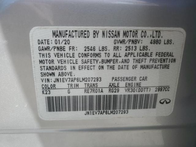 2020 INFINITI Q50 PURE - JN1EV7AP6LM207293