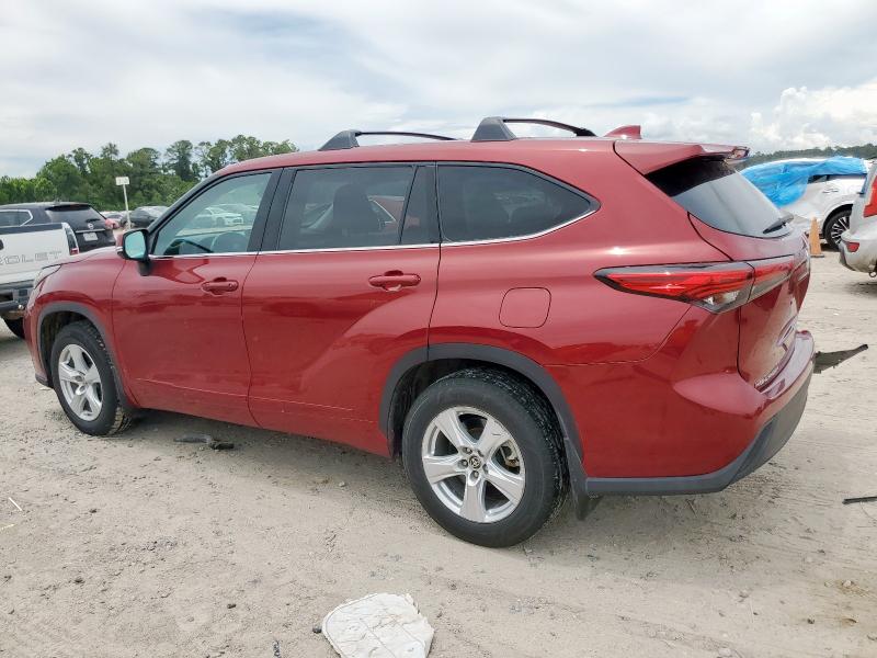 TOYOTA HIGHLANDER 2020 red  gas 5TDBZRBH5LS515485 photo #3