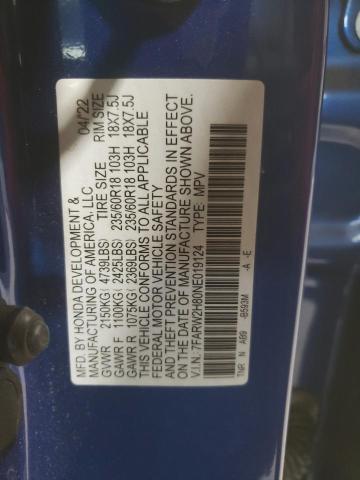 2022 HONDA CR-V EXL 7FARW2H80NE019124