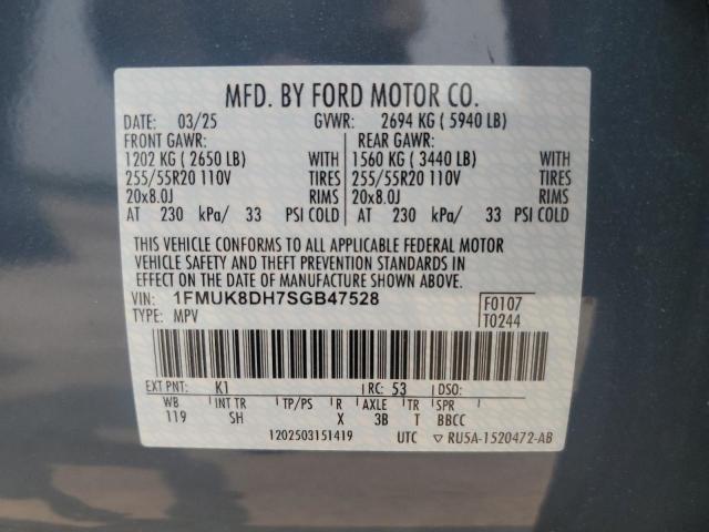2025 FORD EXPLORER A 1FMUK8DH7SGB47528
