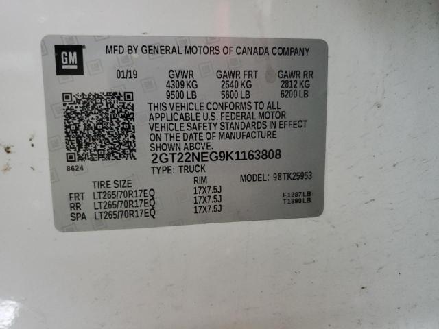 2019 GMC SIERRA K25 2GT22NEG9K1163808