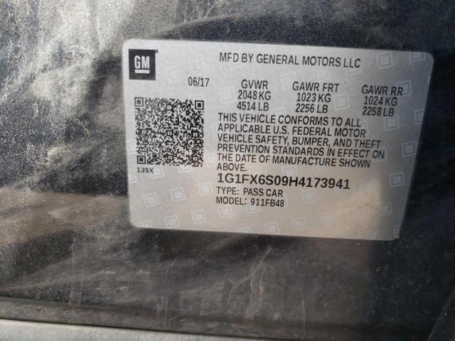 2017 CHEVROLET BOLT EV PR 1G1FX6S09H4173941