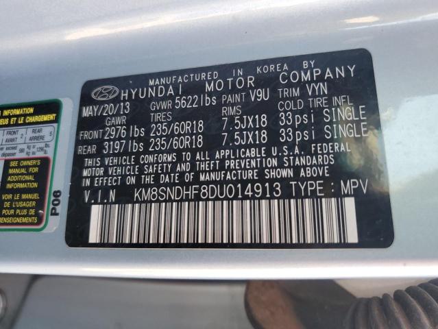 2013 HYUNDAI SANTA FE G - KM8SNDHF8DU014913