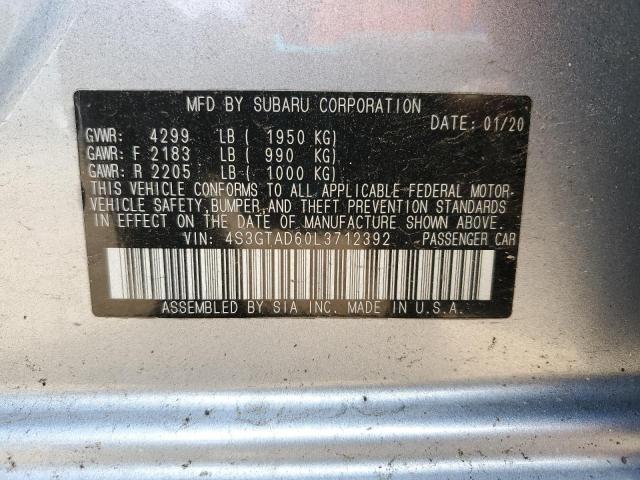 2020 SUBARU IMPREZA PR 4S3GTAD60L3712392