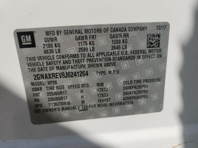 2018 CHEVROLET EQUINOX LS 2GNAXREV8J6241264