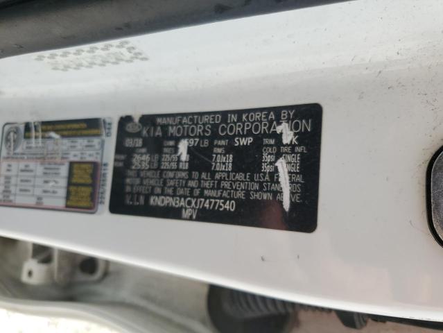 2018 KIA SPORTAGE E - KNDPN3ACXJ7477540