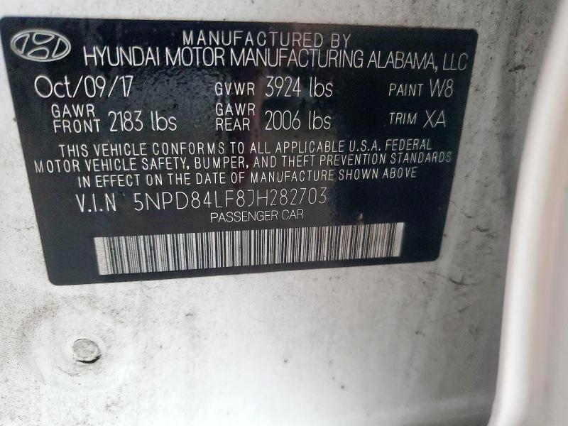 2018 HYUNDAI ELANTRA SE - 5NPD84LF8JH282703