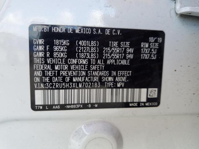 2020 HONDA HR-V LX 3CZRU5H3XLM702183