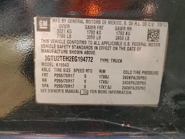 2014 GMC SIERRA K15 - 3GTU2TEH2EG194772