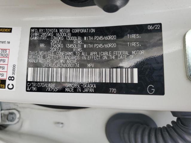 2022 TOYOTA 4RUNNER LI JTEKU5JR3N6080174