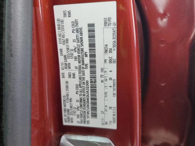 2016 FORD ESCAPE SE - 1FMCU9G94GUA32300