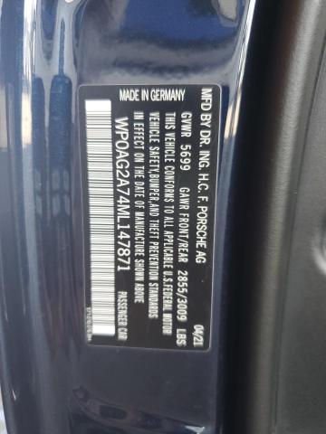 2021 PORSCHE PANAMERA G - WP0AG2A74ML147871