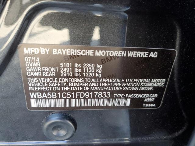 2015 BMW 535 I WBA5B1C51FD917833