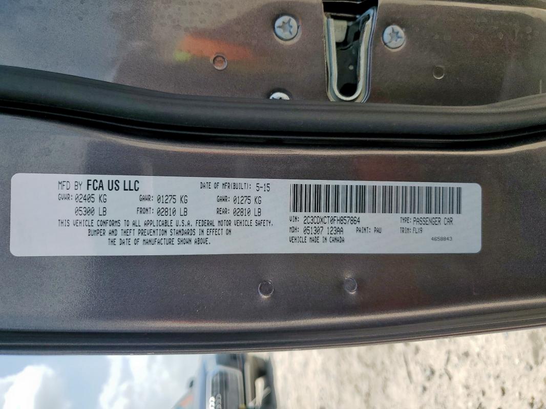 2015 DODGE CHARGER R/ - 2C3CDXCT0FH857864