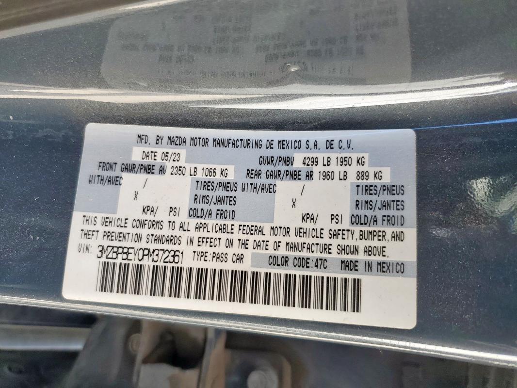 2023 MAZDA 3 PREMIUM PLUS 3MZBPBEY0PM372361