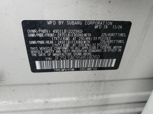 2025 SUBARU FORESTER JF2SLDAC9SH518260