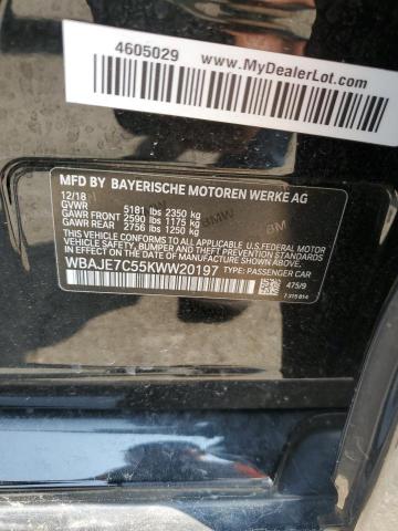 2019 BMW 540 XI WBAJE7C55KWW20197