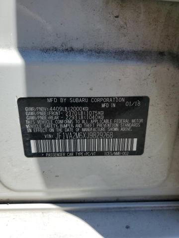 2018 SUBARU WRX STI JF1VA2M6XJ9829268