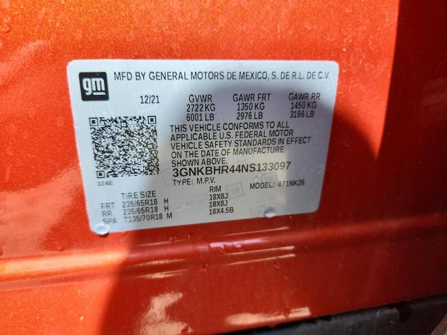 2022 CHEVROLET BLAZER 2LT - 3GNKBHR44NS133097